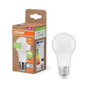 LED žárovka z recyklovaného plastu STAR 8.5 W studená bílá