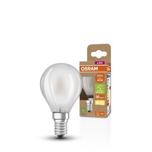 Účinná LED matná žárovka E14 CLASSIC P 2.5 W, teplá bílá
