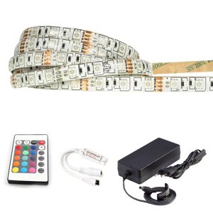 LED pásek - RGB 5050 - 2,5m - 60LED/m - IP65 - komplet