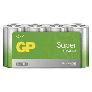 Alkalická baterie GP Super C (LR14), 4 ks