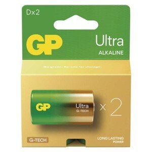 Alkalická baterie GP Ultra D (LR20), 2 ks