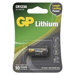 Lithiová baterie GP CR123A, 1 ks