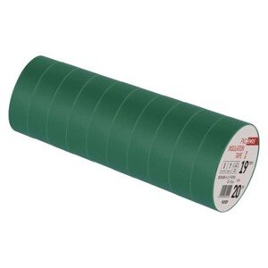 EMOS izolační páska PVC 19mm x 20m ZELENÁ 10 ks