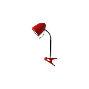 B.V.  - Stolní lampa s klipem 1xE27/11W/230V červená/chrom