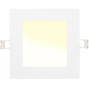 Bílý vestavný LED panel 120 x 120mm 6W teplá bílá