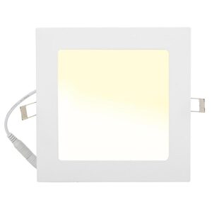 Bílý vestavný LED panel 166 x 166mm 12W teplá bílá