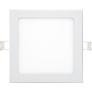 Bílý vestavný LED panel 225x225mm 18W teplá bílá