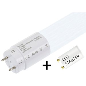 LED trubice HBN60 60cm 8W Záruka 3 roky Studená bílá s LED startérem