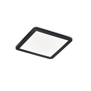 Čtvercový LED panel černý 30 cm vč. LED 3-krokové stmívání - Lope