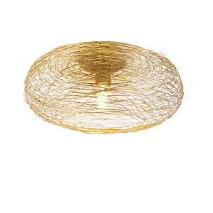 Designové stropní svítidlo zlatý ovál - Sarella