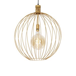 Designová závěsná lampa zlatá 60 cm - Wire Dos