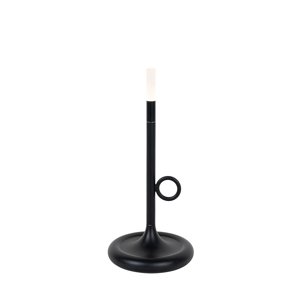 Venkovní stolní lampa černá včetně LED a stmívače dobíjecí - Sjarel
