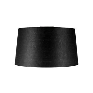 Moderní stropní svítidlo bílé s černým odstínem 45 cm - Combi