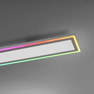 JUST LIGHT. LED stropní světlo Edging, CCT + RGB, 100x18cm