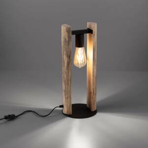 JUST LIGHT. Stolní lampa Log ze dřeva