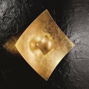 Kögl Nástěnné světlo Quadrangolo lístkové zlato 18x18cm