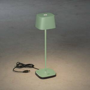 Konstsmide LED stolní lampa Capri venkovní, zeleno-šedá