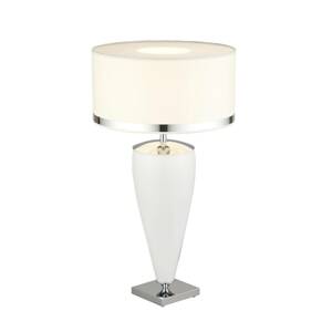 Argon Stolní lampa Lund, bílá/opálová, výška 70 cm