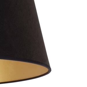 Duolla Stínidlo na lampu Cone výška 25,5 cm, černá/zlatá