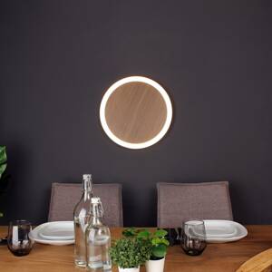 Eco-Light LED nástěnné světlo Morton 3-step-dim dřevo 40 cm