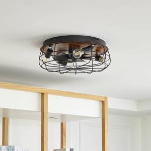 Starluna Lindby Corlys stropní ventilátor se světlem dřevo
