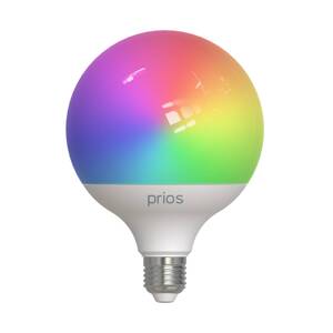 PRIOS Smart LED-E27 G125 9W RGB WLAN matná tunable white