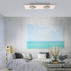 JUST LIGHT. LED stropní ventilátor Flat-Air CCT bílá, 120x40cm