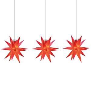 STERNTALER Světelný řetěz vnitřní 18cípá hvězda, 3x, červená
