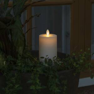 Konstsmide Christmas LED svíčka IP44 krémově bílá hladká výška 18cm