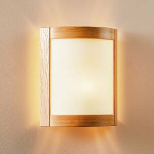 Lamkur Nástěnné světlo Zanna ze dřeva, 34 cm, dub světlý