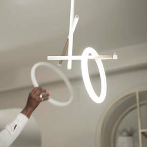 Marchetti LED stropní svítidlo Ulaop, dva kruhy, bílé