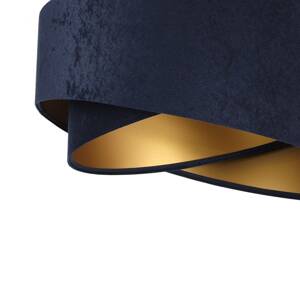 Maco Design Závěsné svítidlo Vivien, dvoubarevné, modrá/zlatá