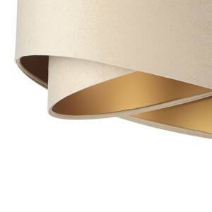 Maco Design Závěsné svítidlo Vivien, dvoubarevné, krémová/zlatá