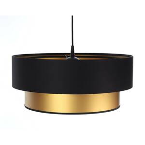 Maco Design Závěsná lampa Dorina, černá/zlatá Ø 50 cm