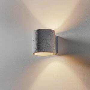 SOLLUX LIGHTING Nástěnné světlo Ara jako válec z betonu