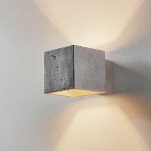 SOLLUX LIGHTING Nástěnné světlo Ara jako krychle z betonu