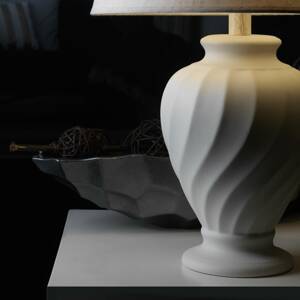 ONLI Stolní lampa Vortice z keramiky, bílá
